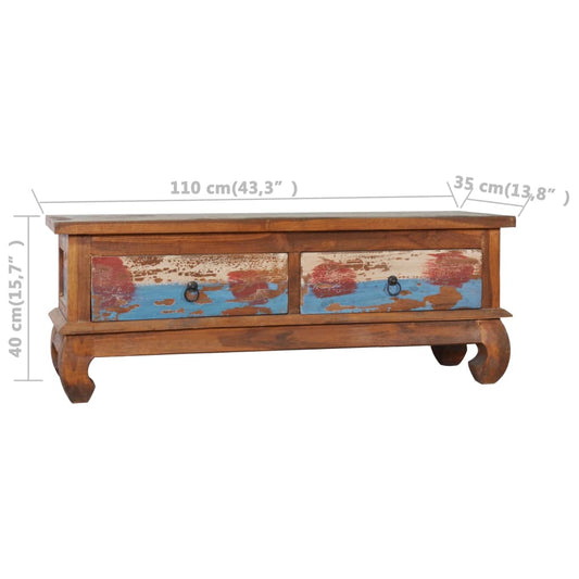 vidaXL TV Stand TV Unit Sideboard TV Console Media Unit Reclaimed Teak Wood