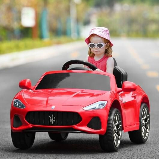 12V Kids Ride-On Car with Remote Control and Lights-Pink